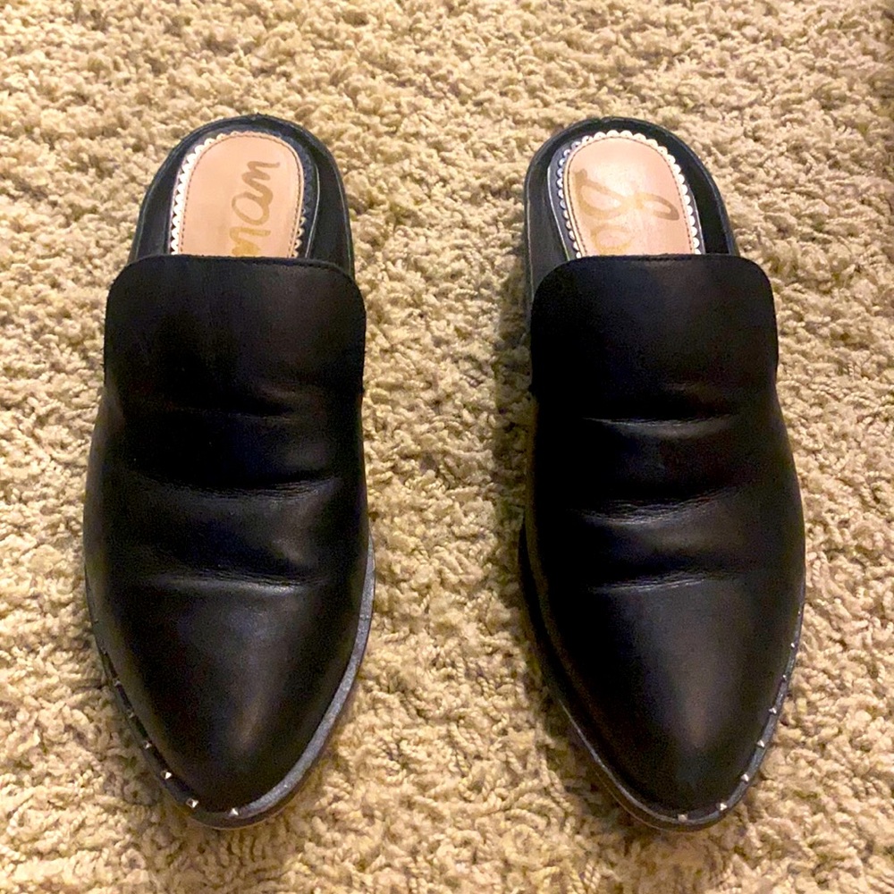 Sam Edelman black mules size 6.5